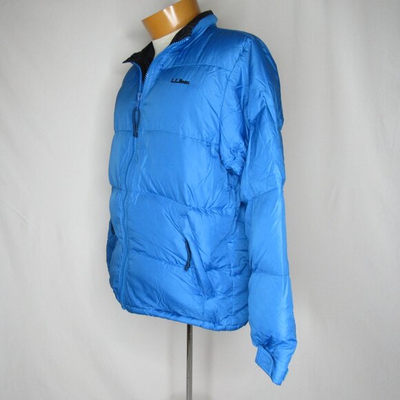 Vintage L L. Bean Blue Goose Down Puffer Packable Coat Women's S Small - Picture 2 of 8